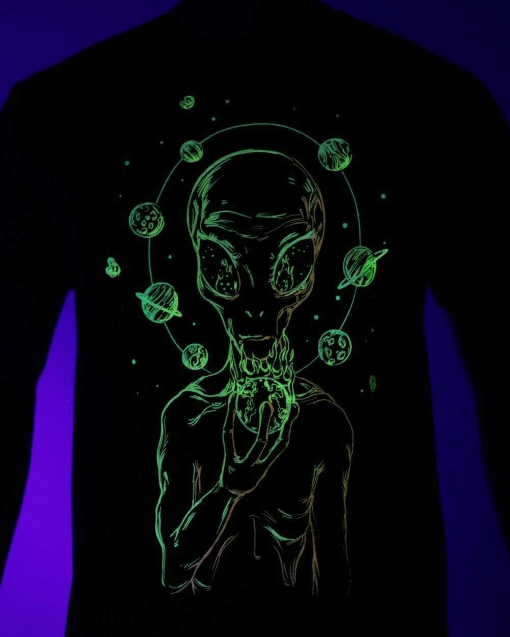 Planetary Countdown Mens Graphic Tee - Cool Novelty Design Crewneck T Shirts for Guys (Black, Small)