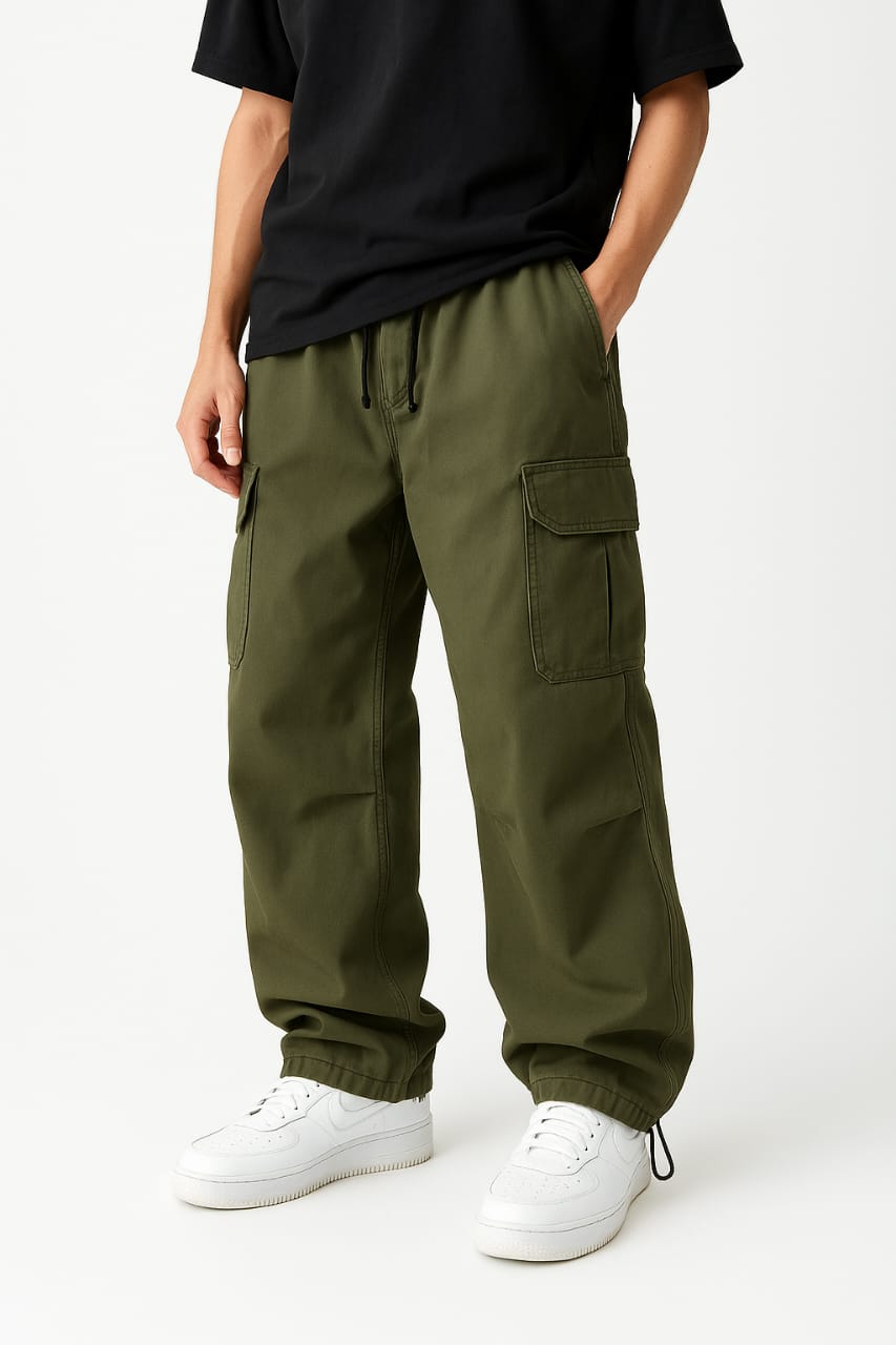 Baggy Streetwear Cargo Pants oversized Loose Fit. man.